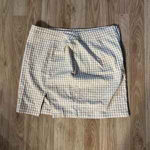 Gingham Yellow Skirt